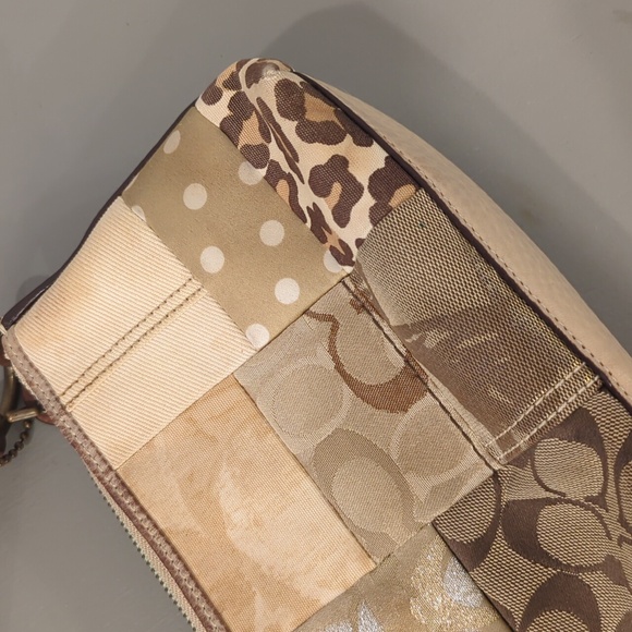 Vintage Coach Patchwork Leather Purse Y2K - Picture 8 of 16